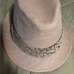 Calvin Klein Unisex Tan and Brown Fedora